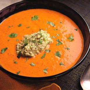 Winter warmer: spicy red pepper and bean soup